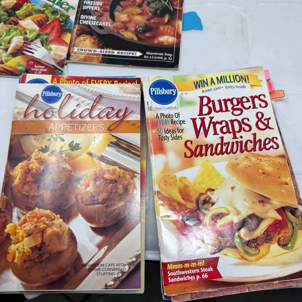 Vintage Pillsbury Classic Cookbooks Magazine Lot of 13 Recipes 1990s 2000s Retro